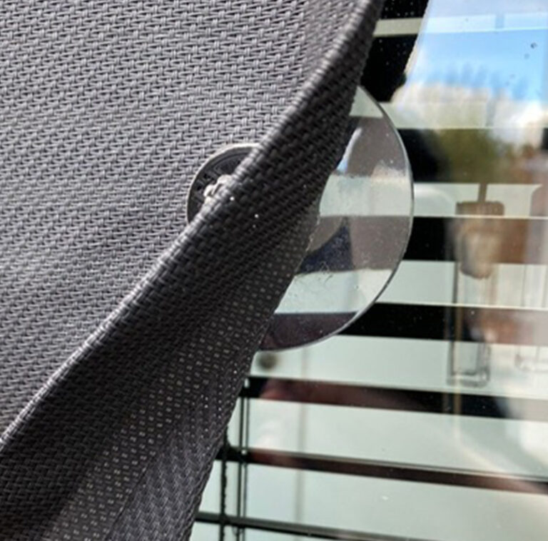 Zonwering met zuignappen